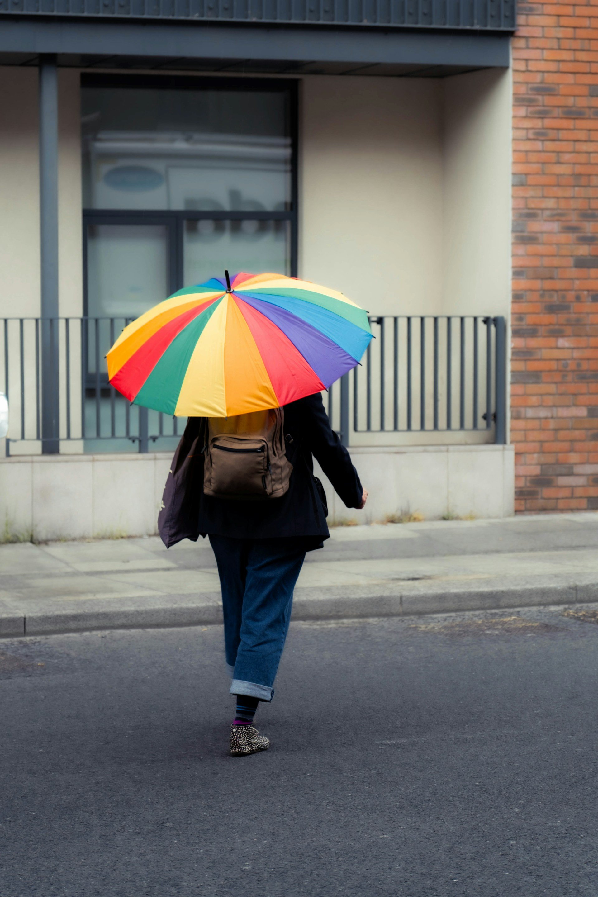 Backpacks and umbrellas